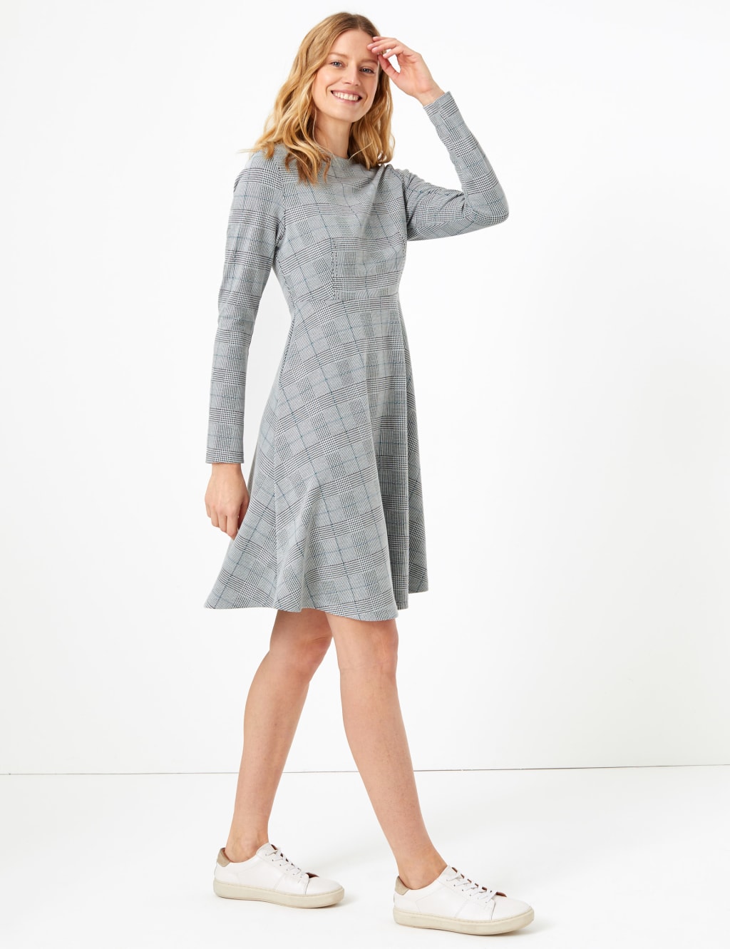 Ponte fit and flare dress outlet