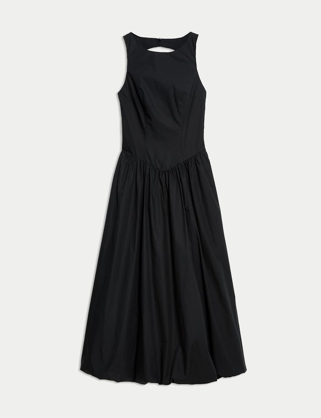 Pure Cotton Bubble Hem Midaxi Dress 2 of 5