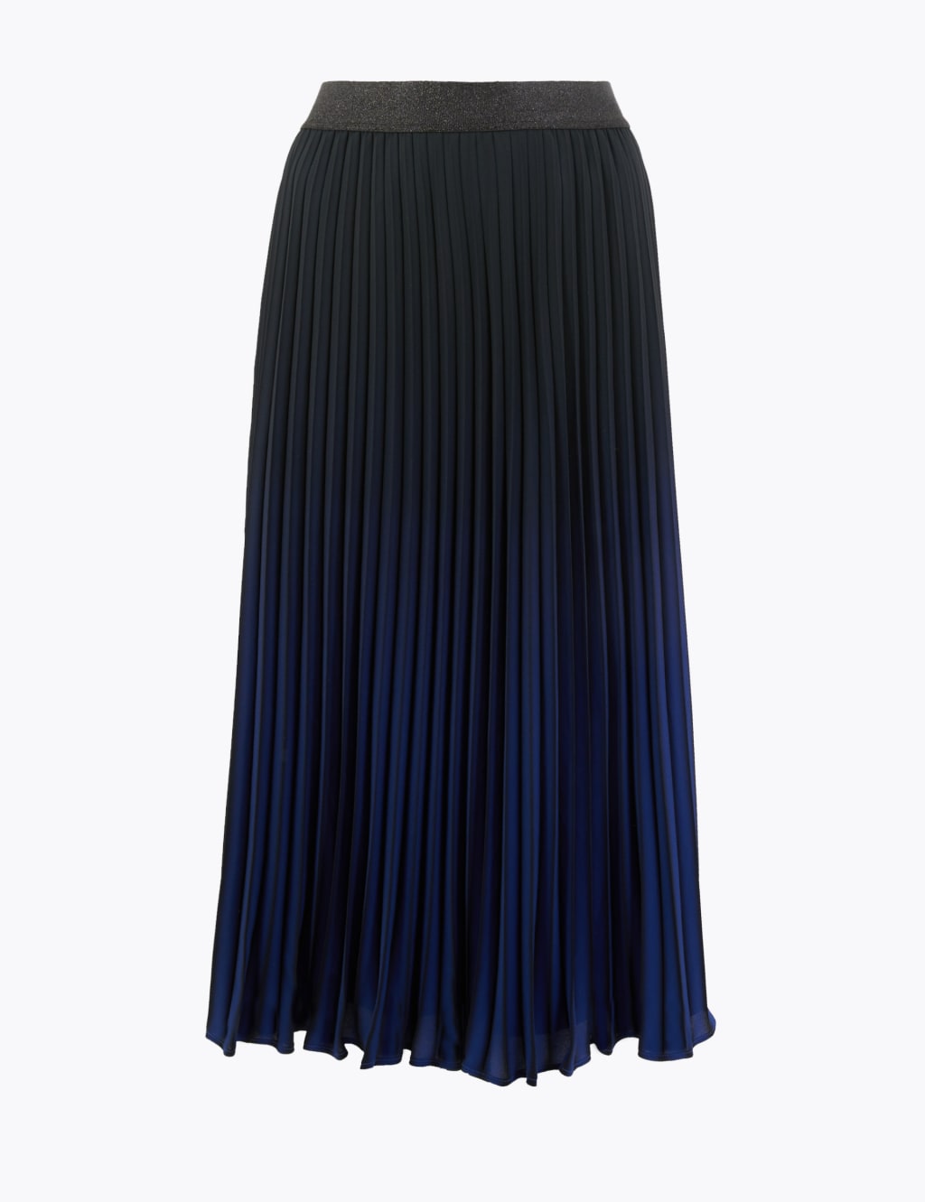 Pleated Ombre Midi Skirt 2 of 4
