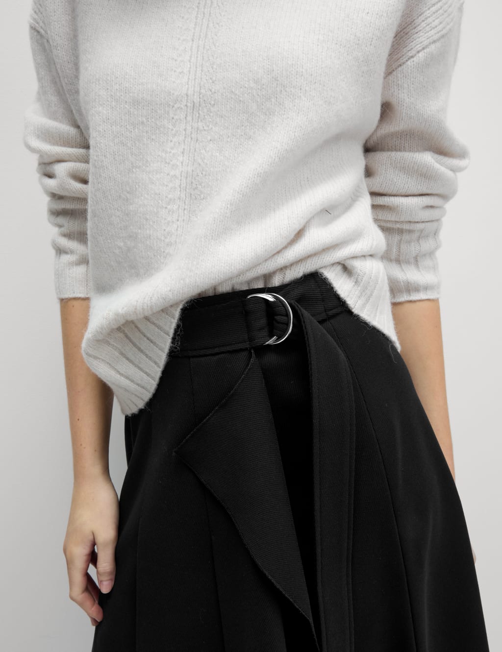 Womens wrap pleated skirt 2025