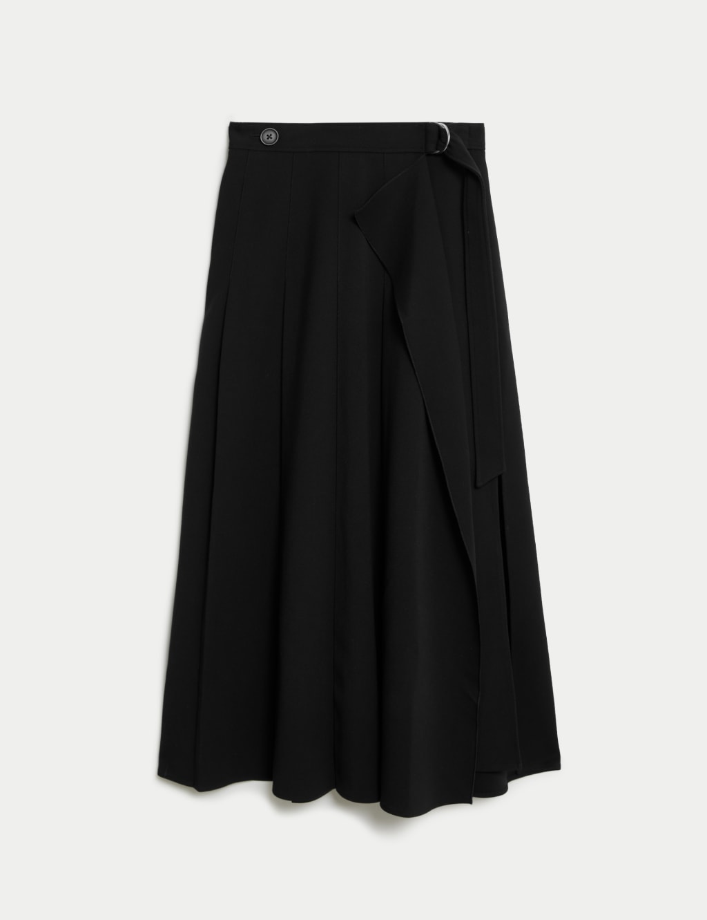 Womens wrap pleated skirt cheap