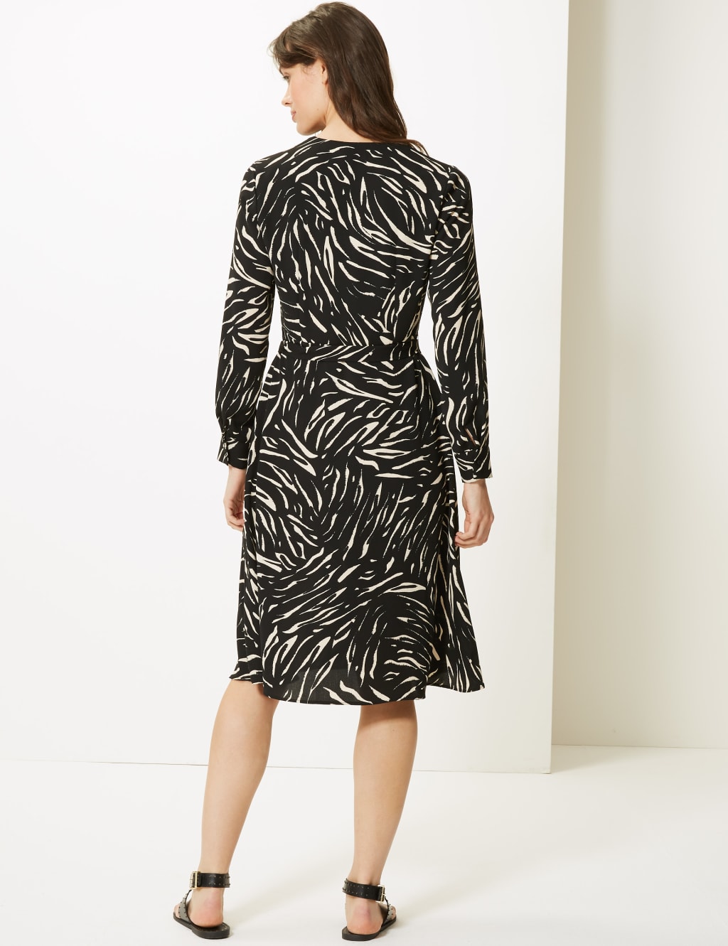 Animal Print Shirt Dress 4 of 4
