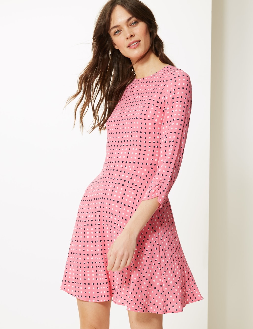 M&s fit and flare dress best sale