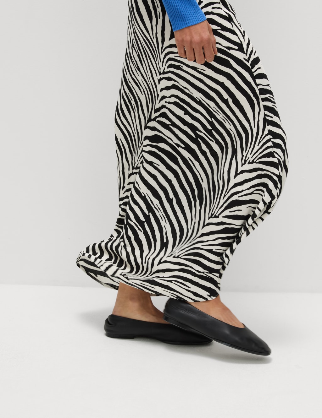 Animal Print Maxi Slip Skirt 5 of 5