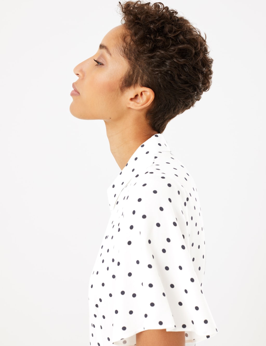 Polka Dot Midi Shirt Dress 5 of 7