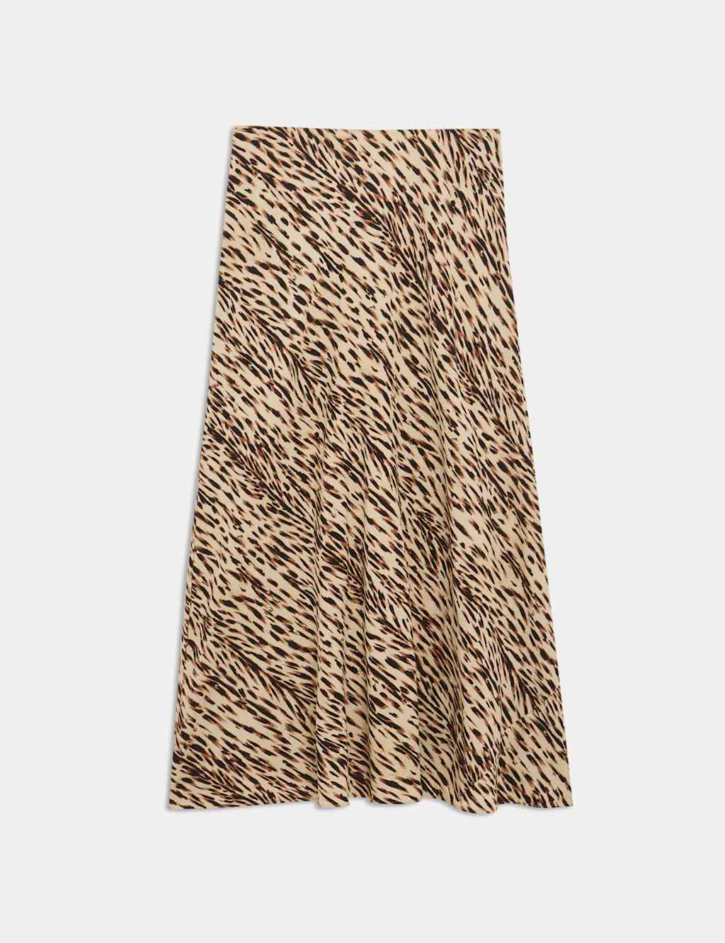 Animal Print Midaxi Slip Skirt 2 of 5