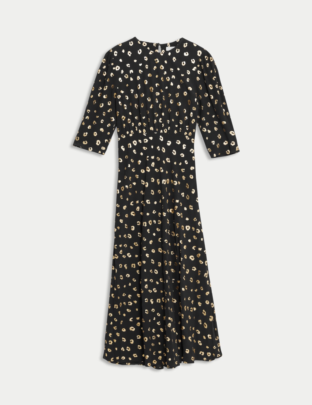 Foil Animal Print Midaxi Column Dress M S Collection M S