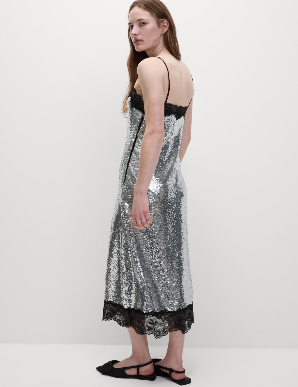 Square neck slip dress outlet