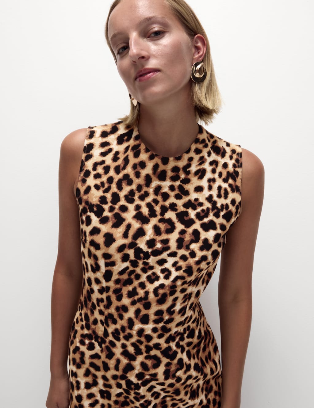 M&s red leopard dress shop