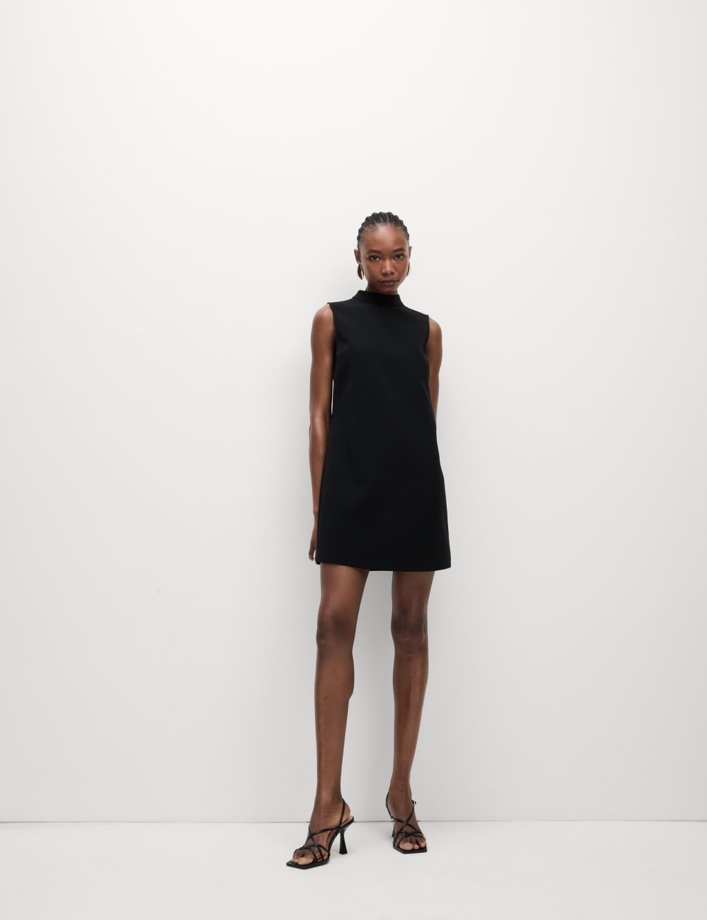 High Neck Mini Shift Dress 4 of 5