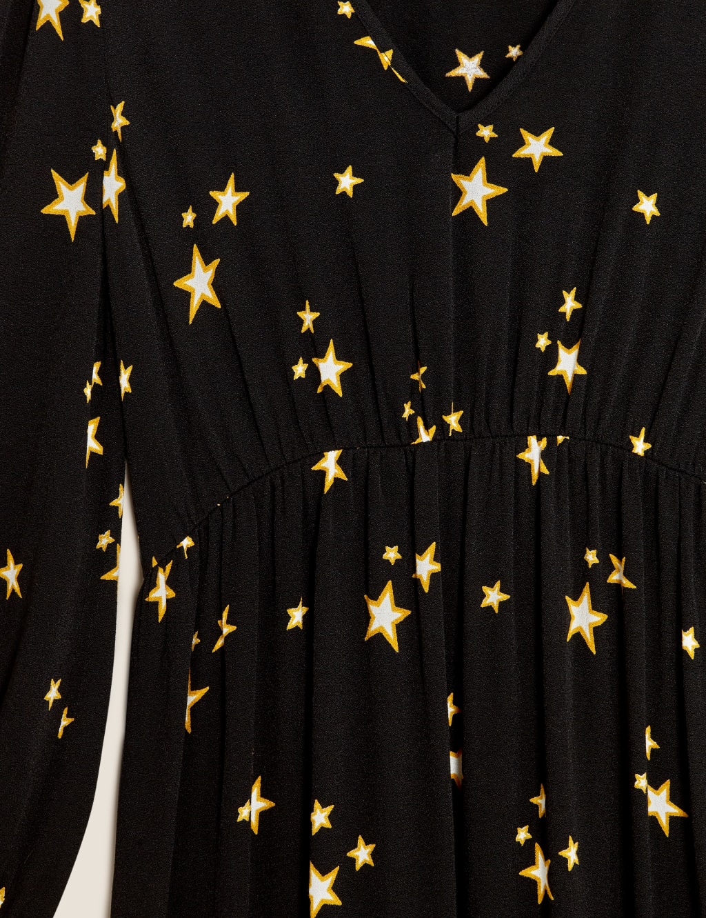 Star Print V-Neck Midaxi Tiered Dress 7 of 7