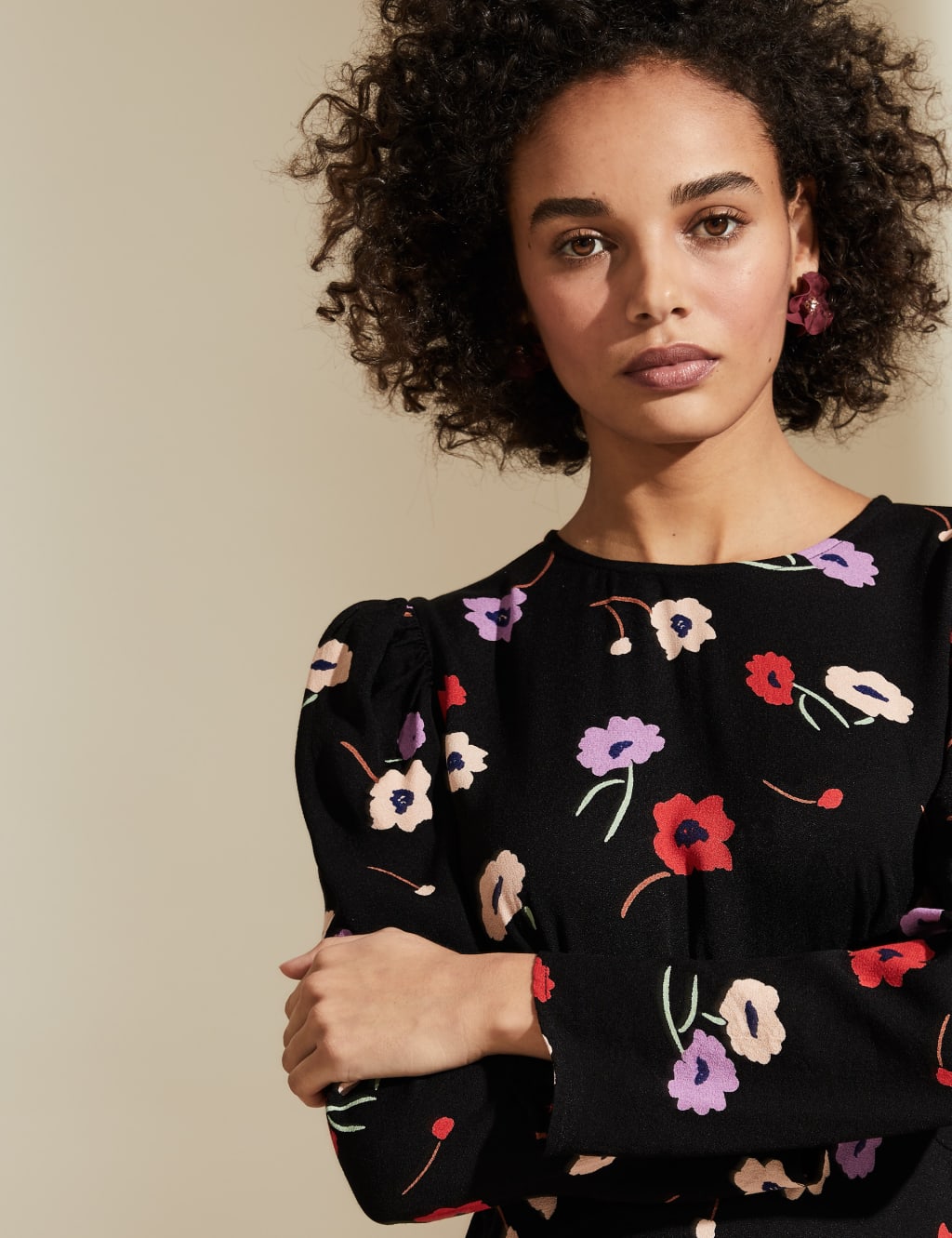 Floral Midaxi Tea Dress 3 of 6