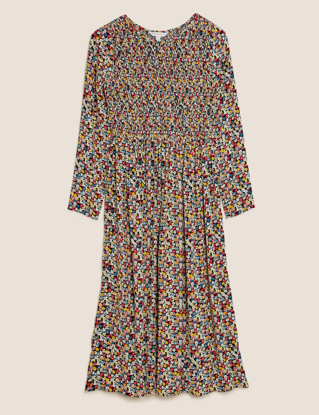 Ditsy Floral Midaxi Smock Dress 2 of 7