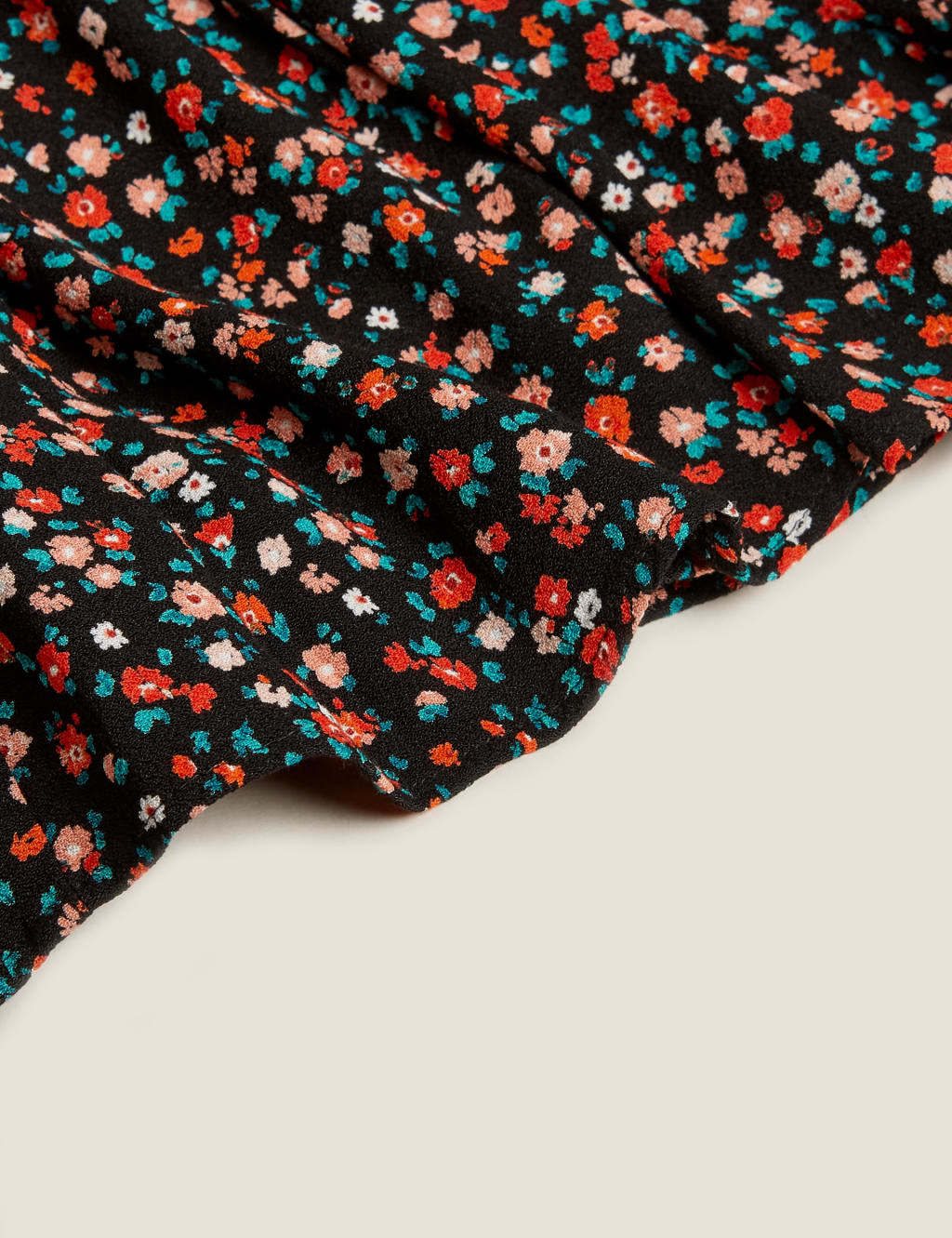 Ditsy Floral V-Neck Mini Tea Dress 6 of 7