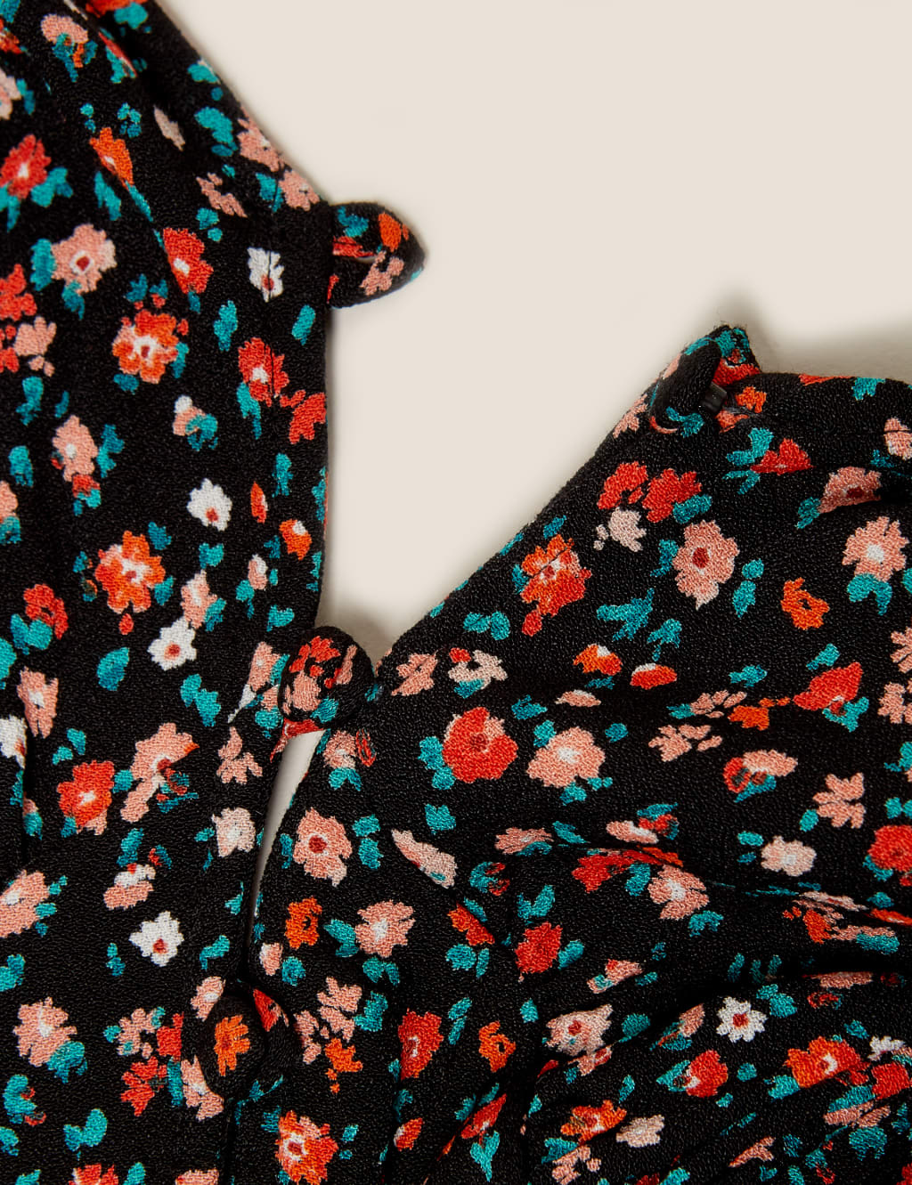 Ditsy Floral V-Neck Mini Tea Dress 7 of 7