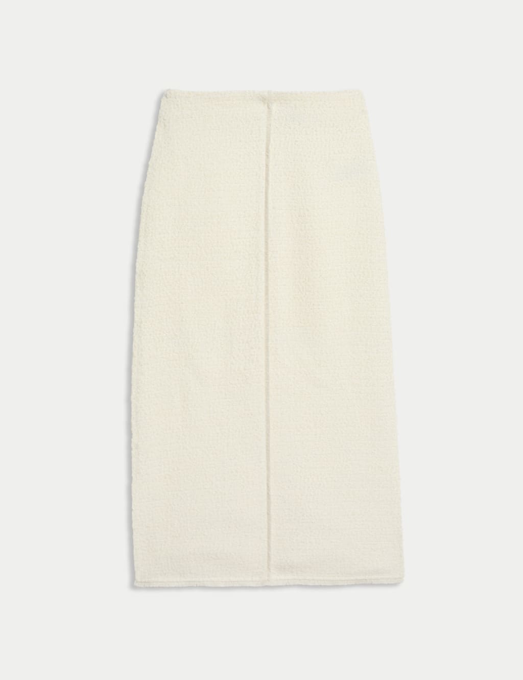 Boucle Split Back Midaxi A-Line Skirt with Wool 2 of 8