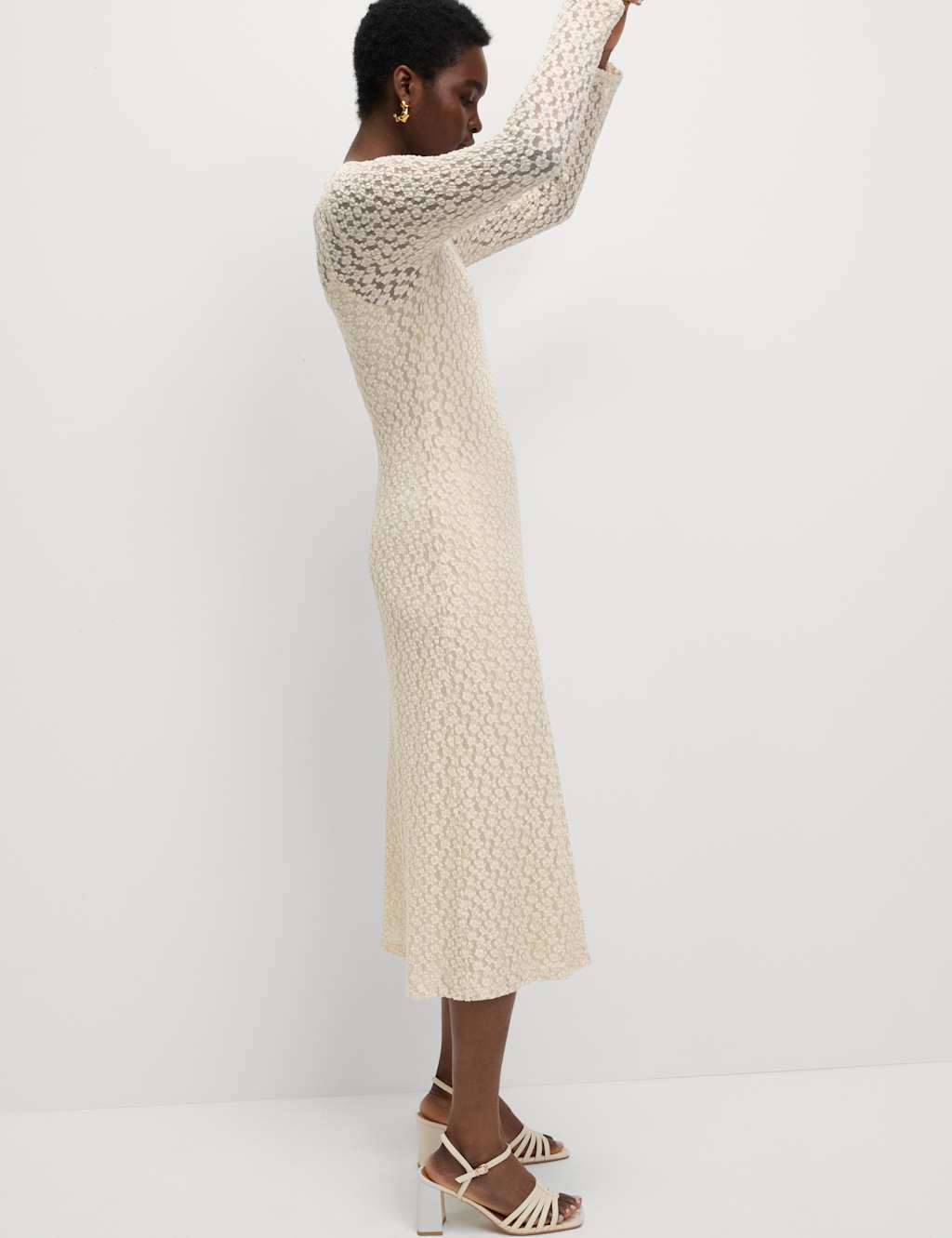 Lace Midaxi Column Dress 4 of 5