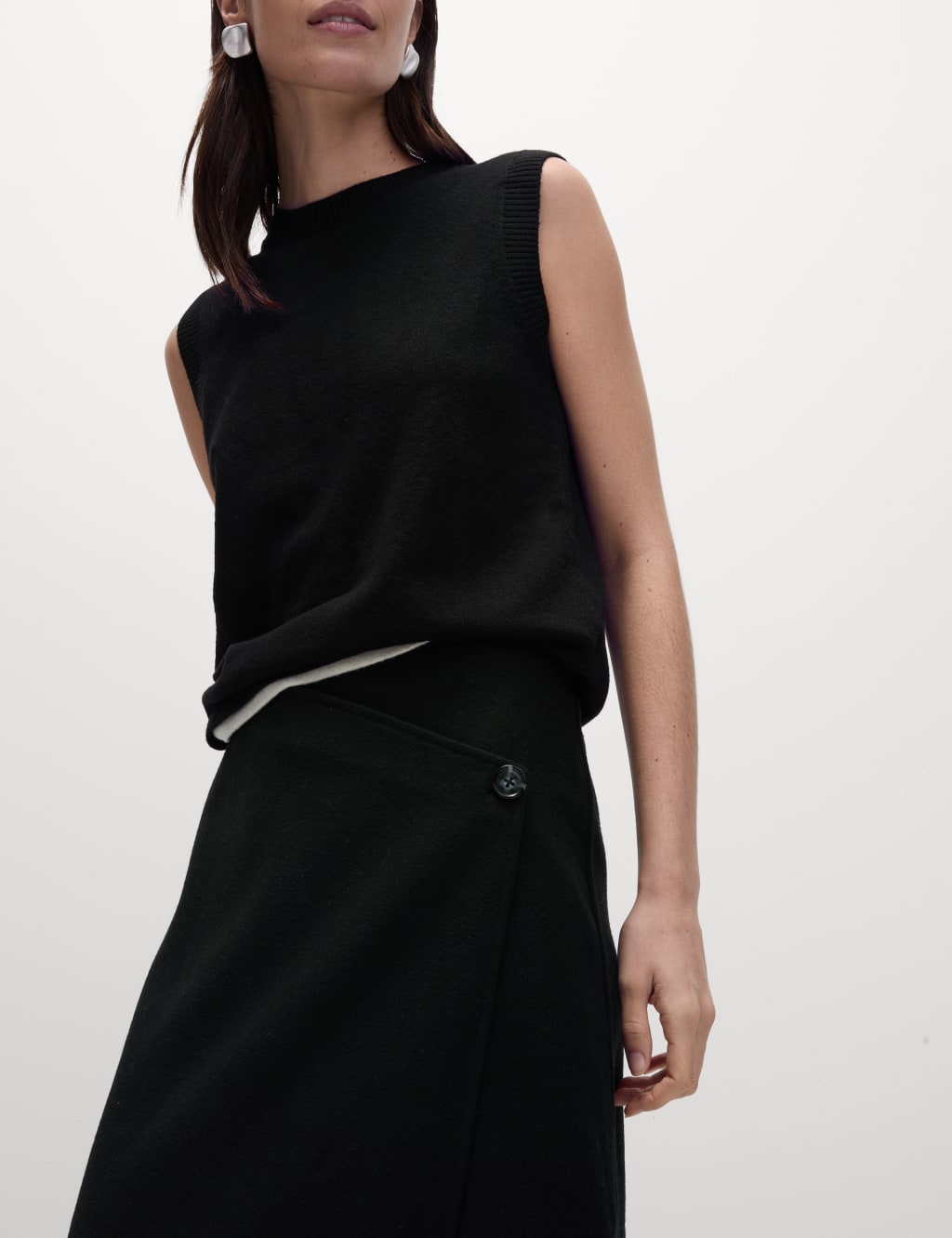 Midaxi Wrap Skirt M S Collection M S
