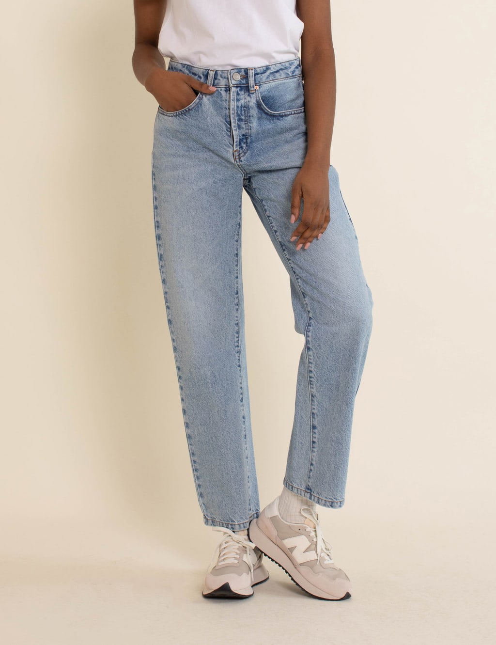 Pure Cotton Wide Leg Jeans 2 of 4