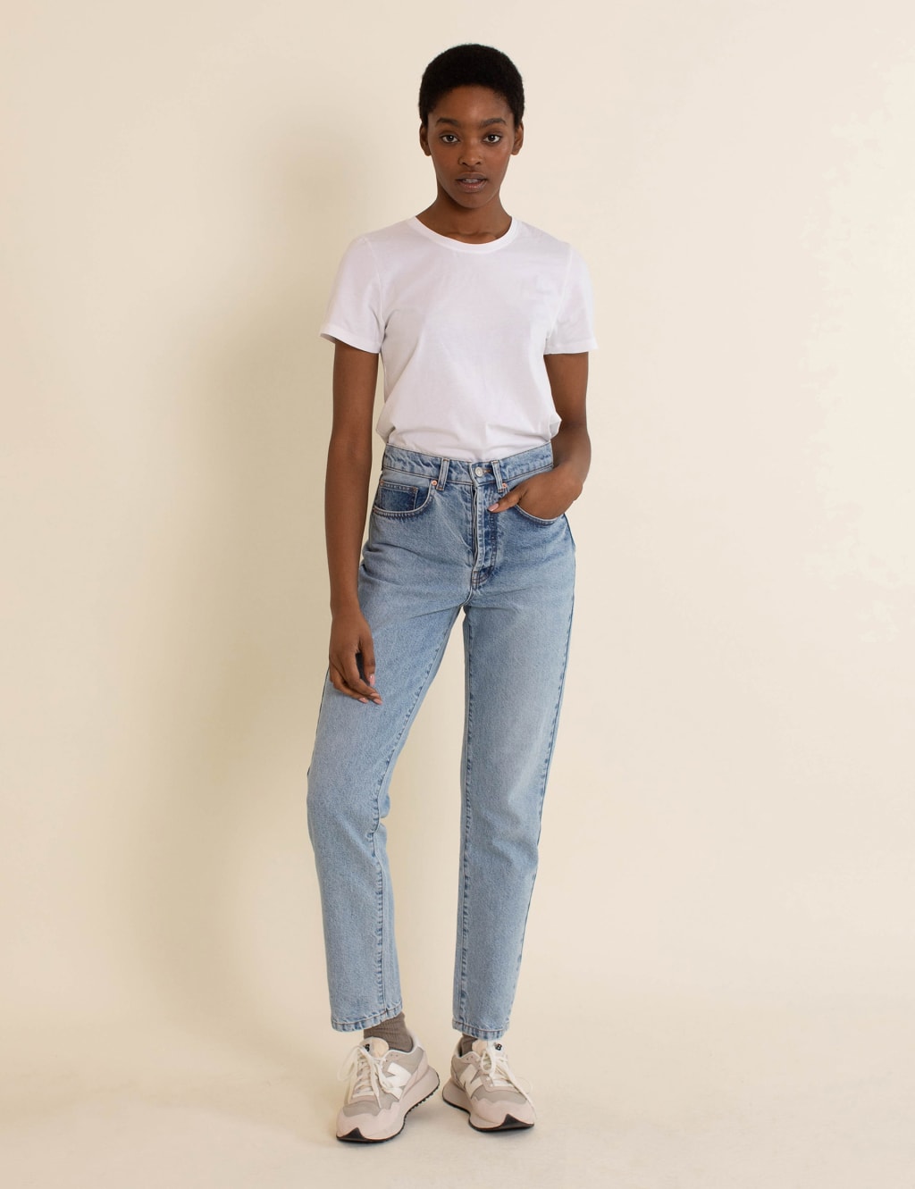 Pure Cotton Straight Leg Jeans 1 of 4