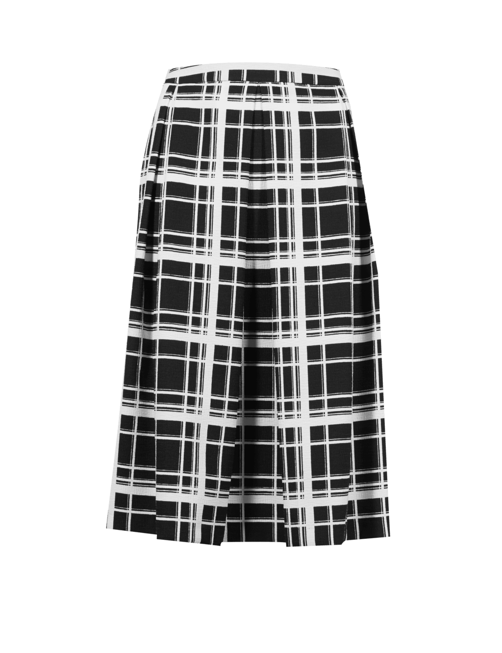 PETITE Checked Skater Skirt 2 of 3