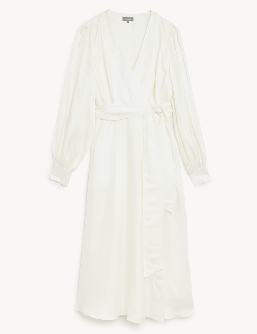Pure Silk Midi Wrap Dress 2 of 6