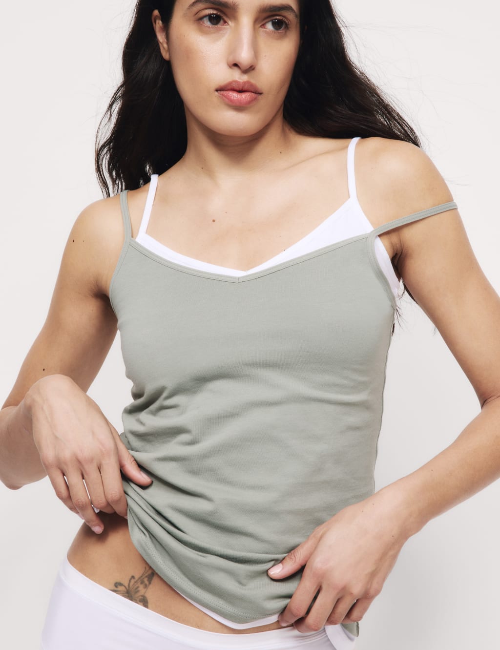 3pk Cotton Rich Strappy Vests 2 of 6