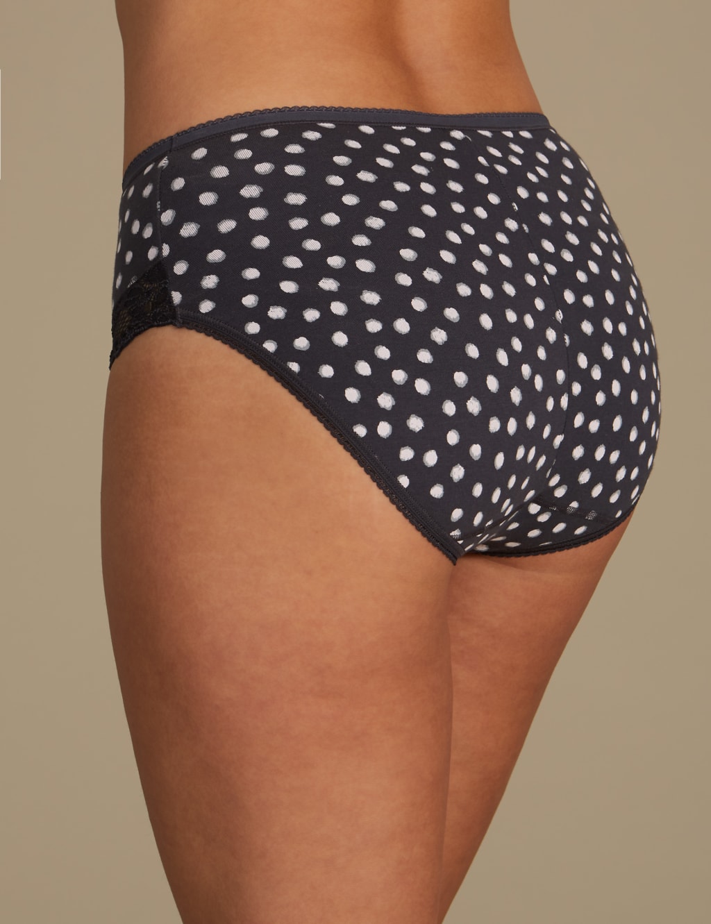 2 Pack Cotton Rich Light Control High Leg Knickers 4 of 6