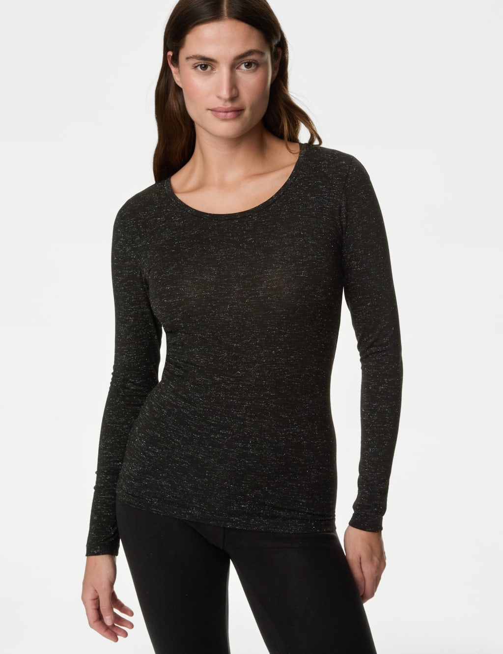 2pk Heatgen™ Light Sparkle Long Sleeve Tops 3 of 5