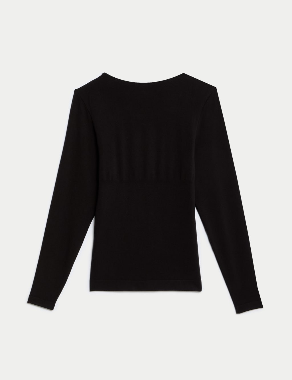 Plain black long sleeve top womens cheap