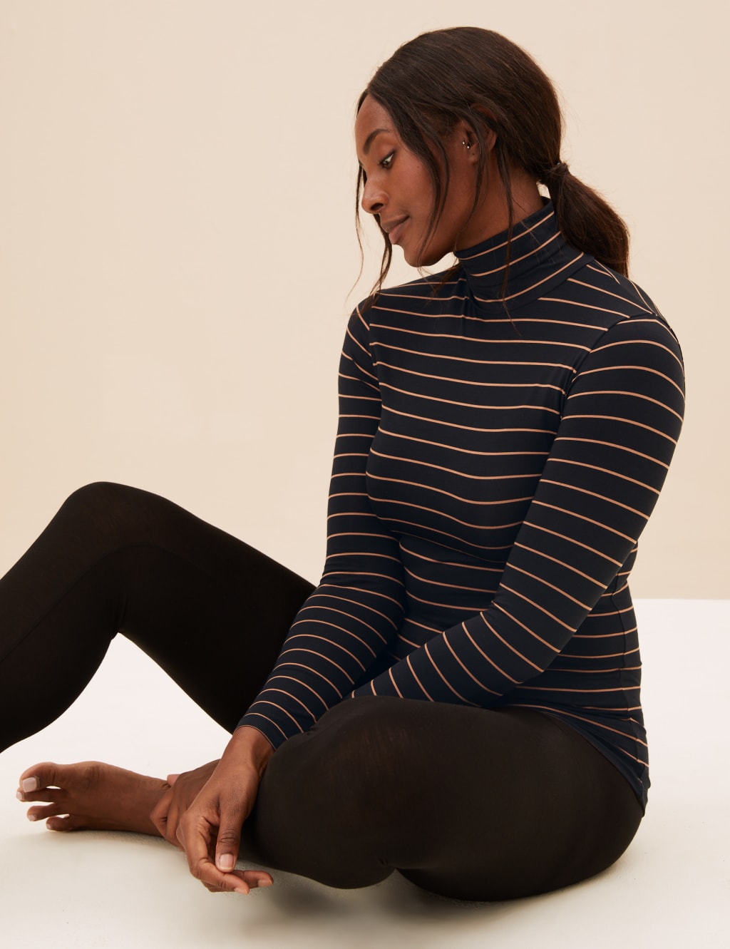 Heatgen™ Thermal Polo Neck Long Sleeve Top | M&S Collection | M&S IE