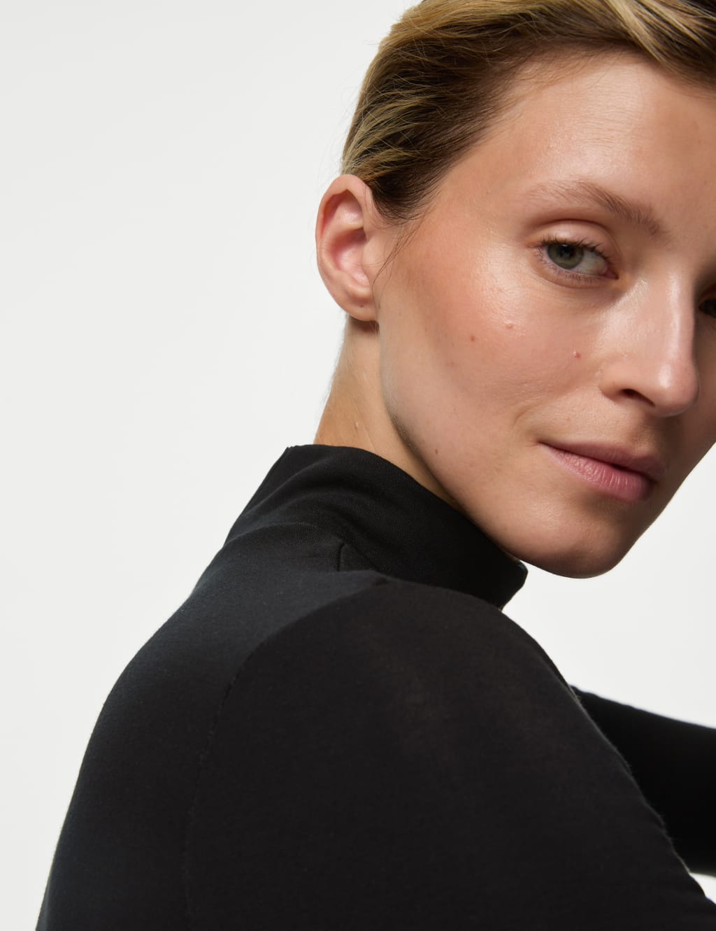 M&s black turtleneck top