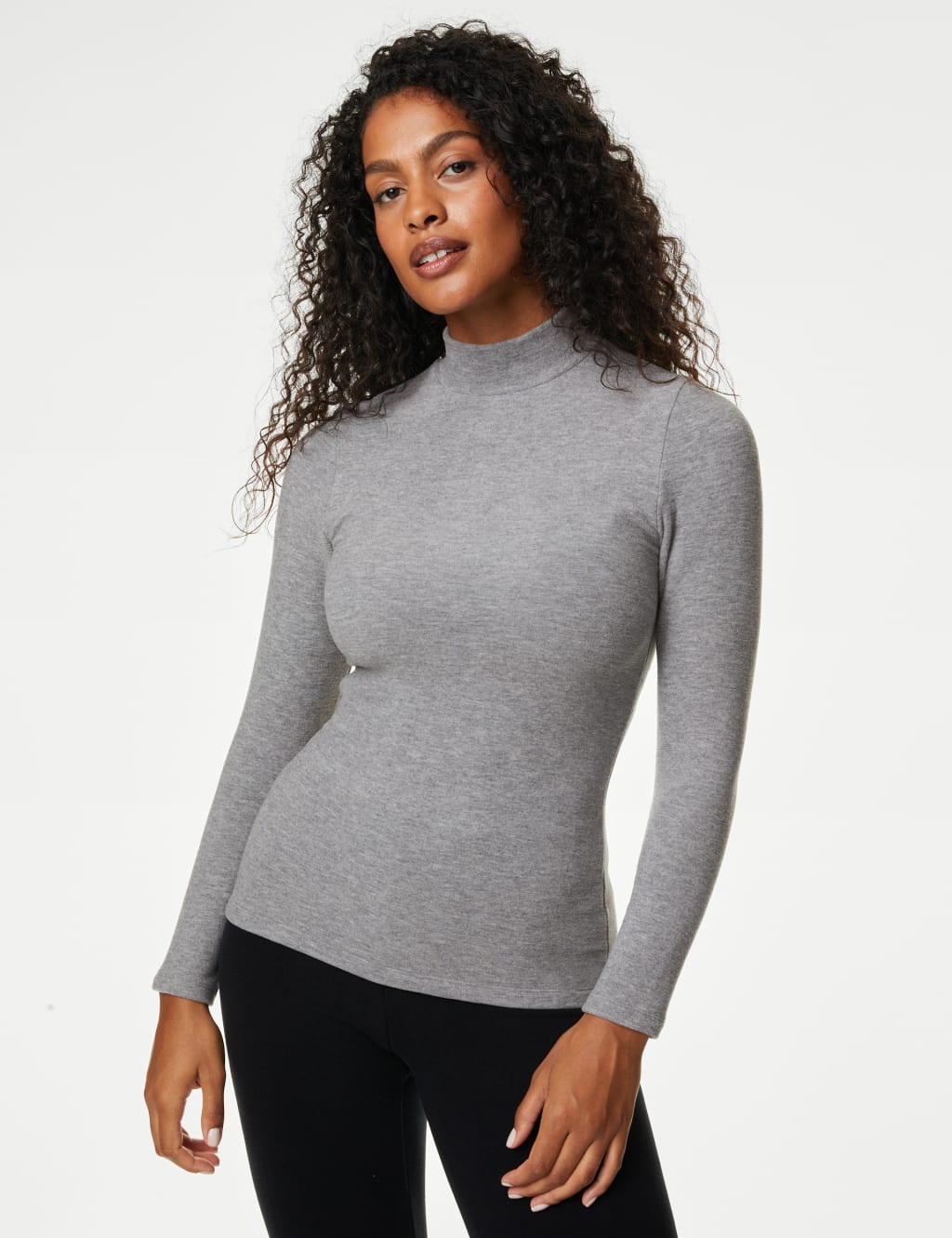 Mock neck thermal top deals