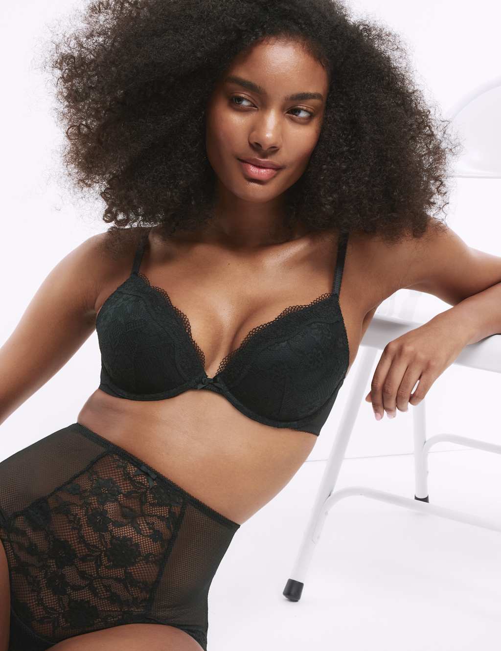 Jasmine Lace Wired Plunge Bra A-E 1 of 6