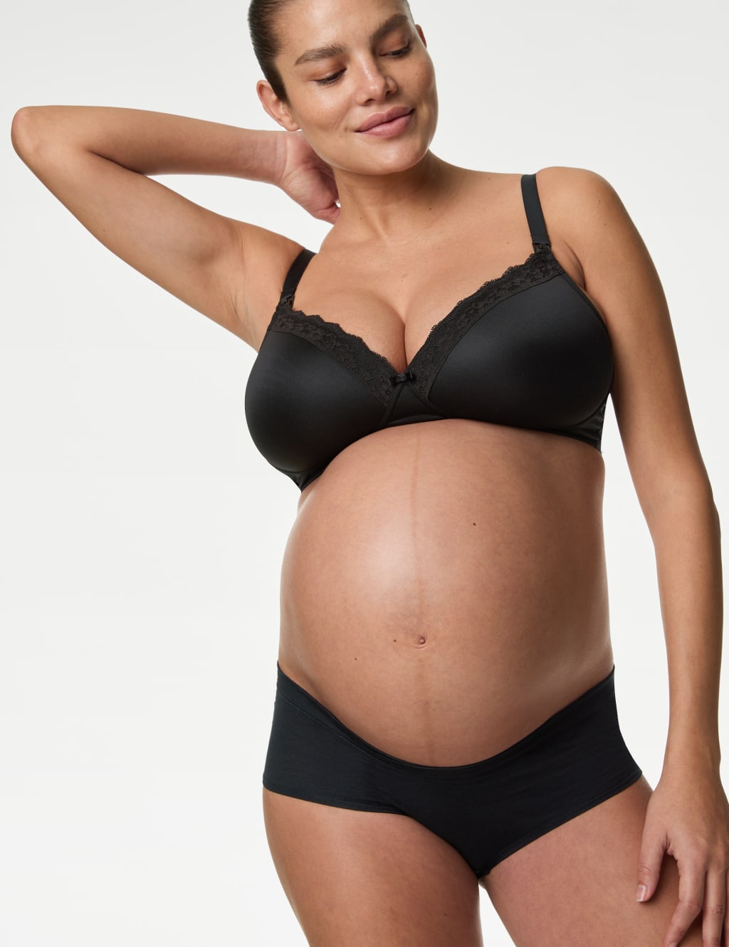 2pk Maternity Lace Trim Nursing Bras B G