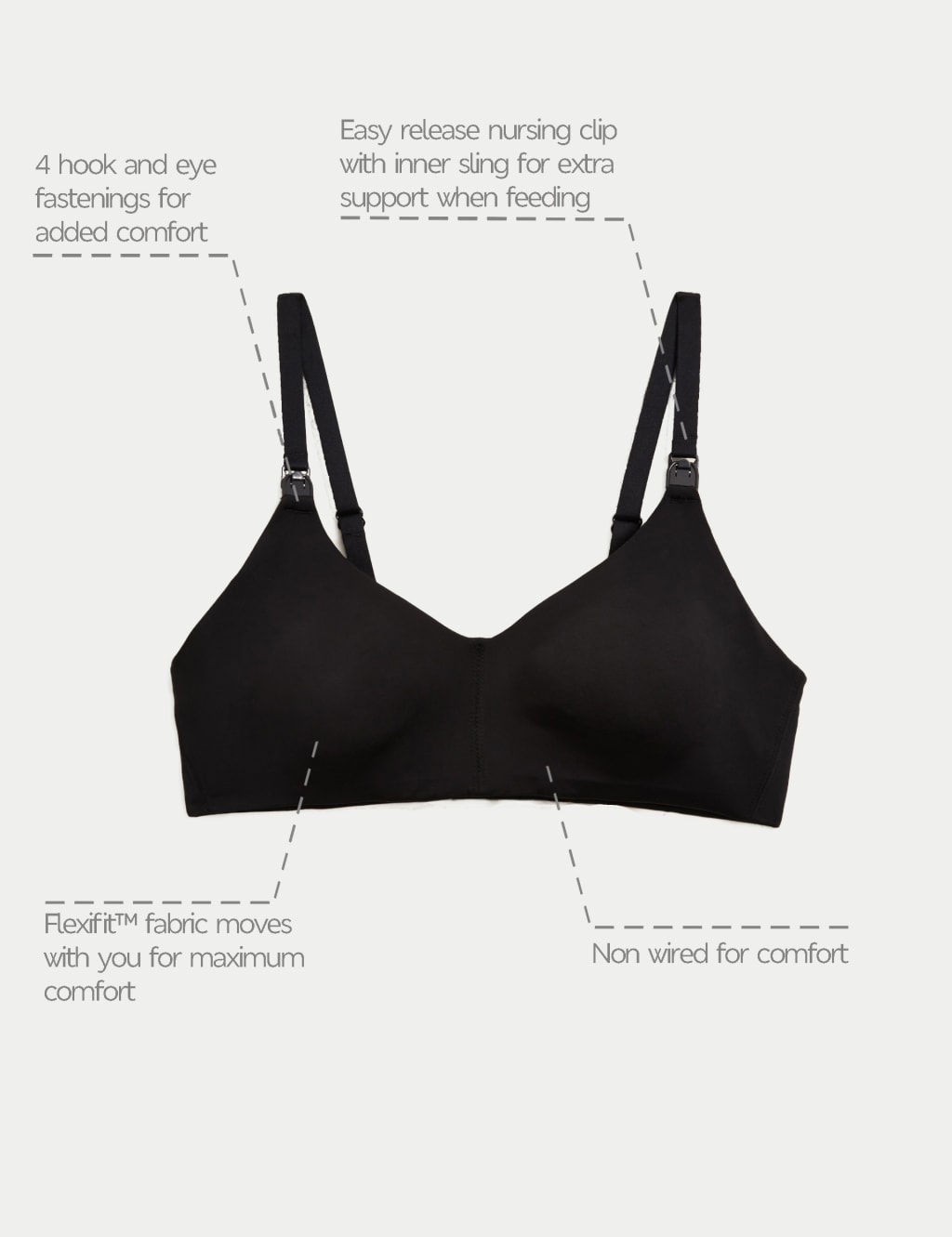 Flexifit™ Non Wired Nursing Bra A-H 7 of 7
