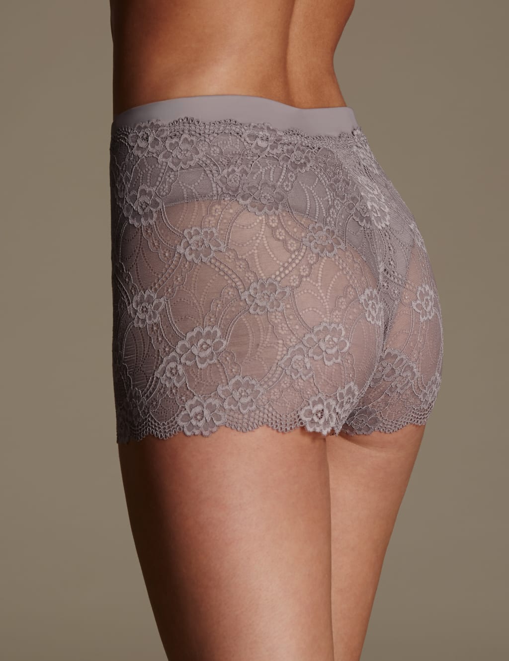 Firm Control Floral Lace Shorts 3 of 3
