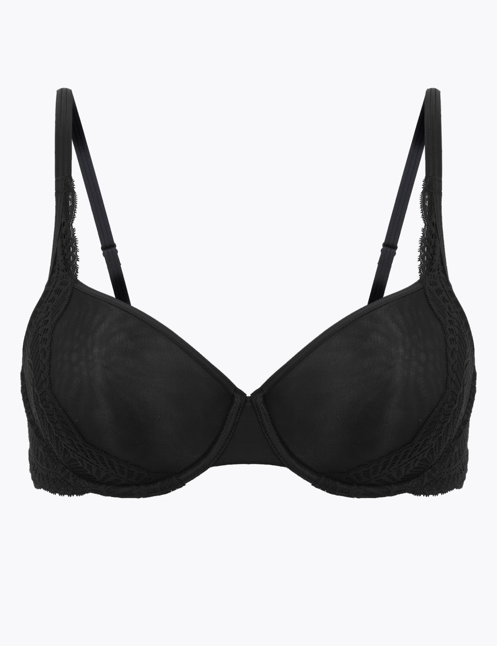 Light as Air™ Sheer Lace Padded Full Cup Spacer Bra A-DD 2 of 5