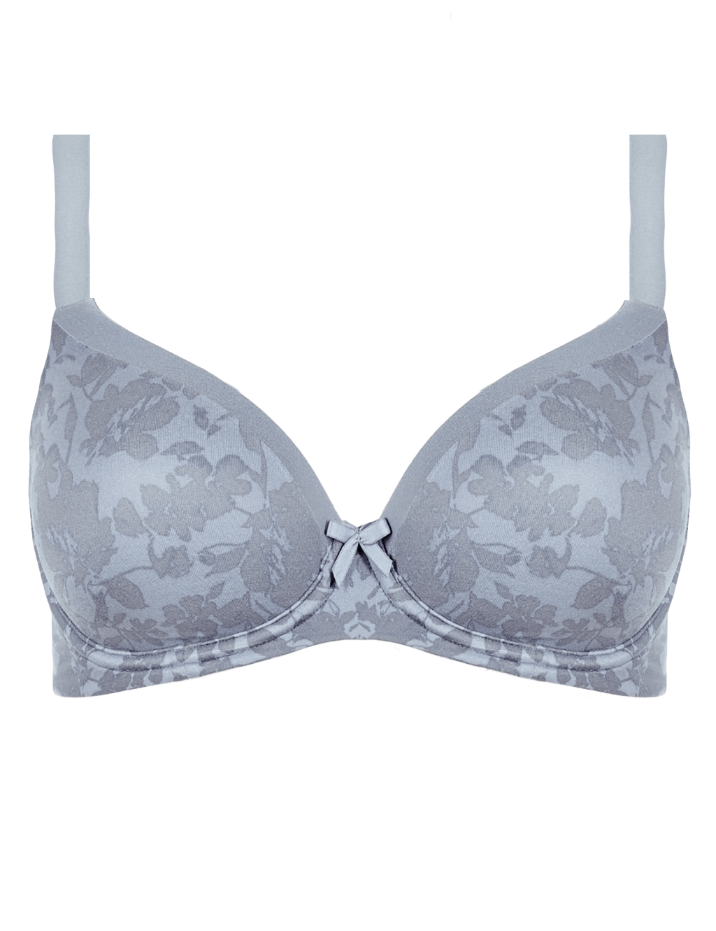 Sumptuously Soft Floral Padded T-Shirt Full Cup Bra A-DD 2 of 4