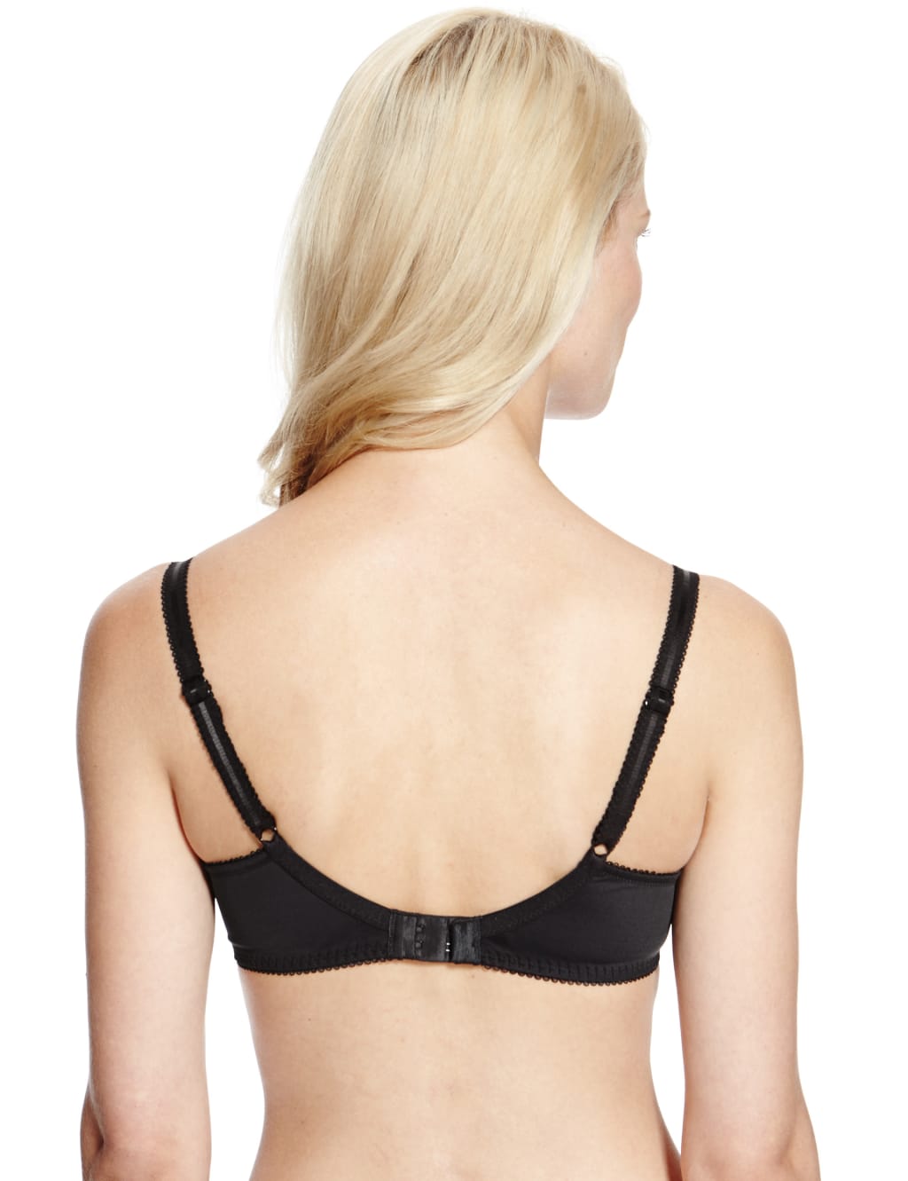 Floral Jacquard & Lace Non-Padded Full Cup Bra A-DD 4 of 4