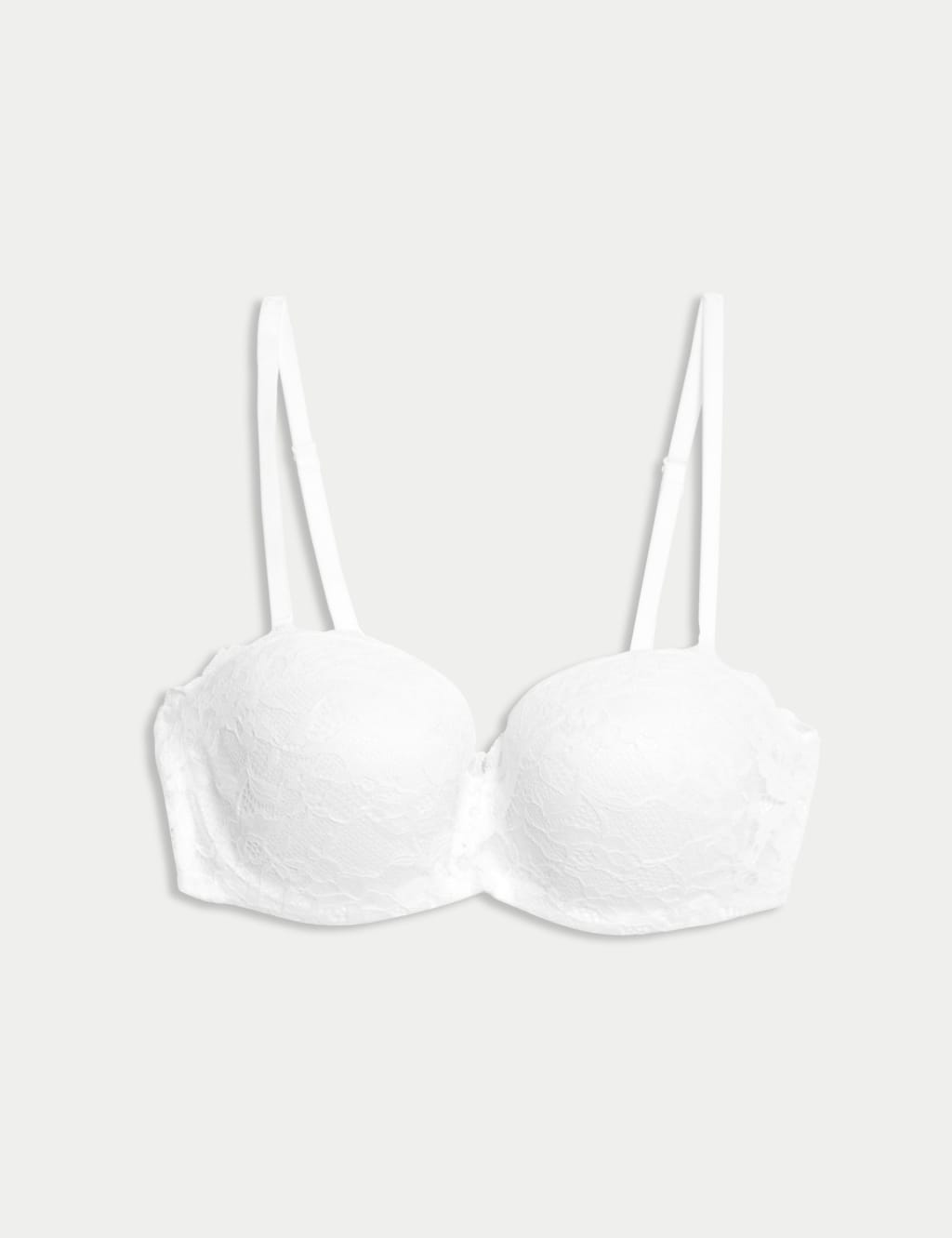 Lace Wired Strapless Bandeau Bra A-E 2 of 9