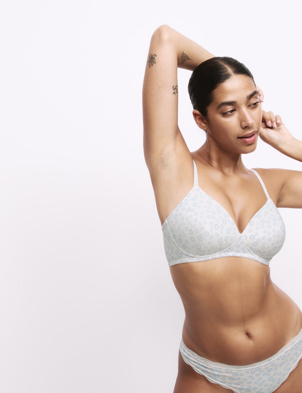 3pk Cotton Non Wired Full Cup T-Shirt Bra A-E 4 of 6