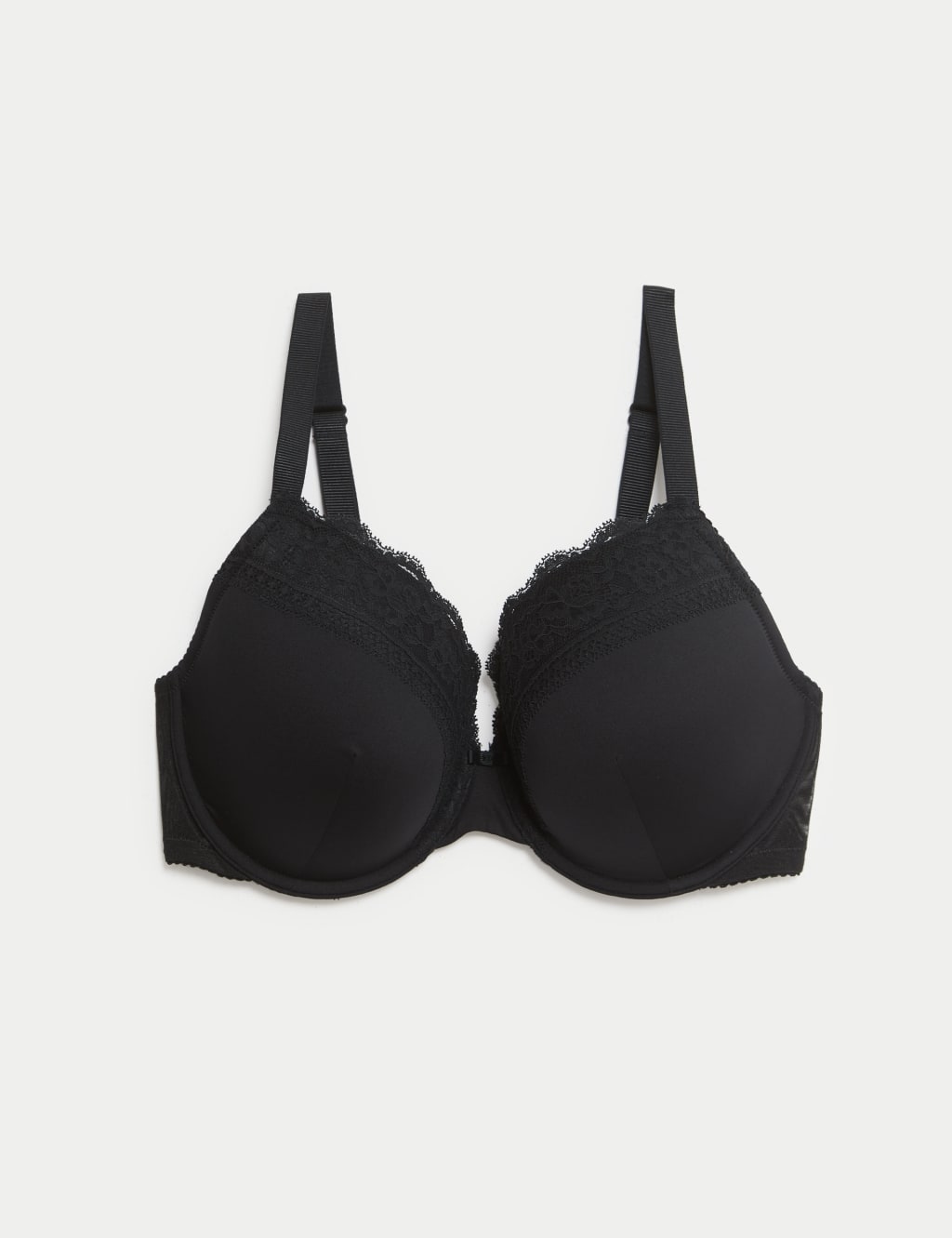 Lace Trim Wired Plunge Bra (F-H) 2 of 7