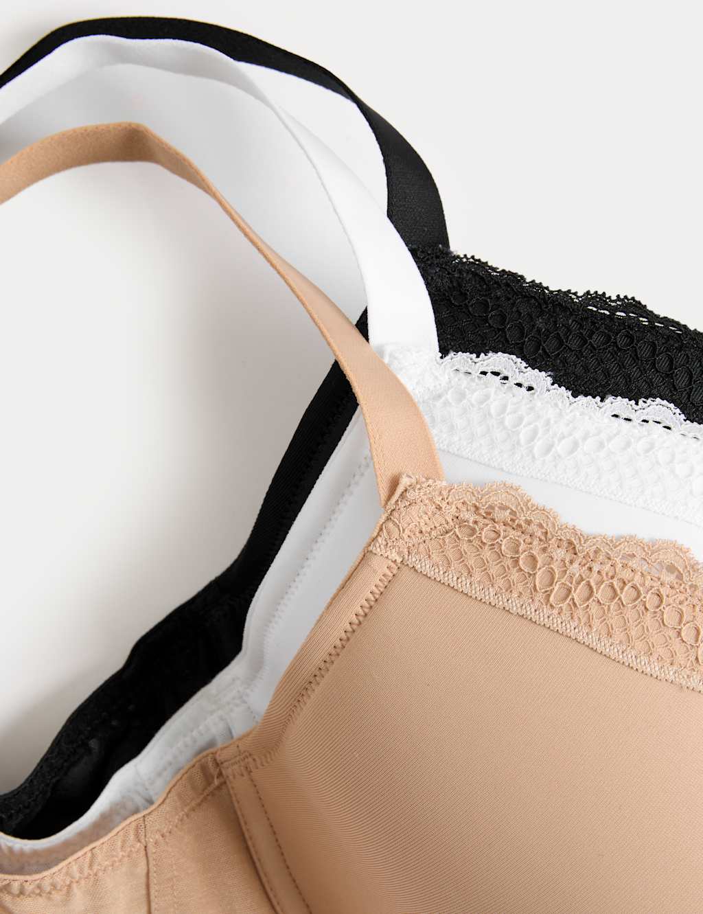 3pk Padded Wired Plunge Bras F-H 6 of 8
