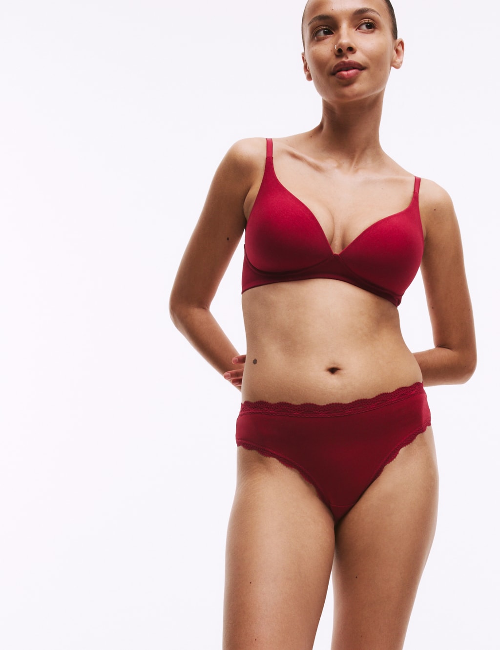 3pk Non Wired Plunge T-Shirt Bras A-E 5 of 7