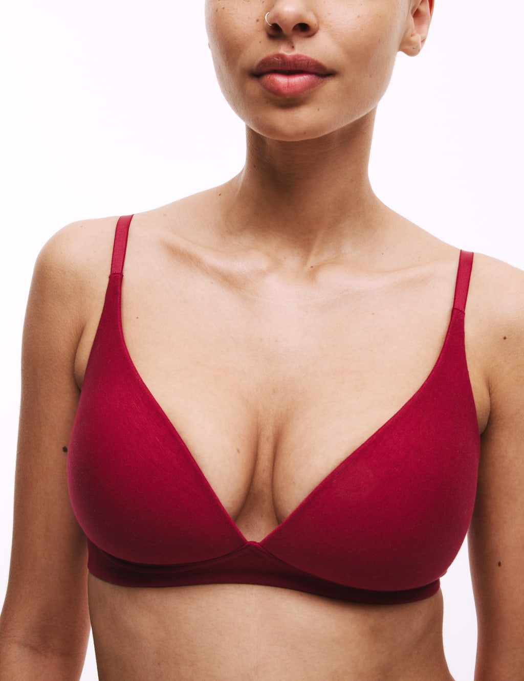 3pk Non Wired Plunge T-Shirt Bras A-E 2 of 7