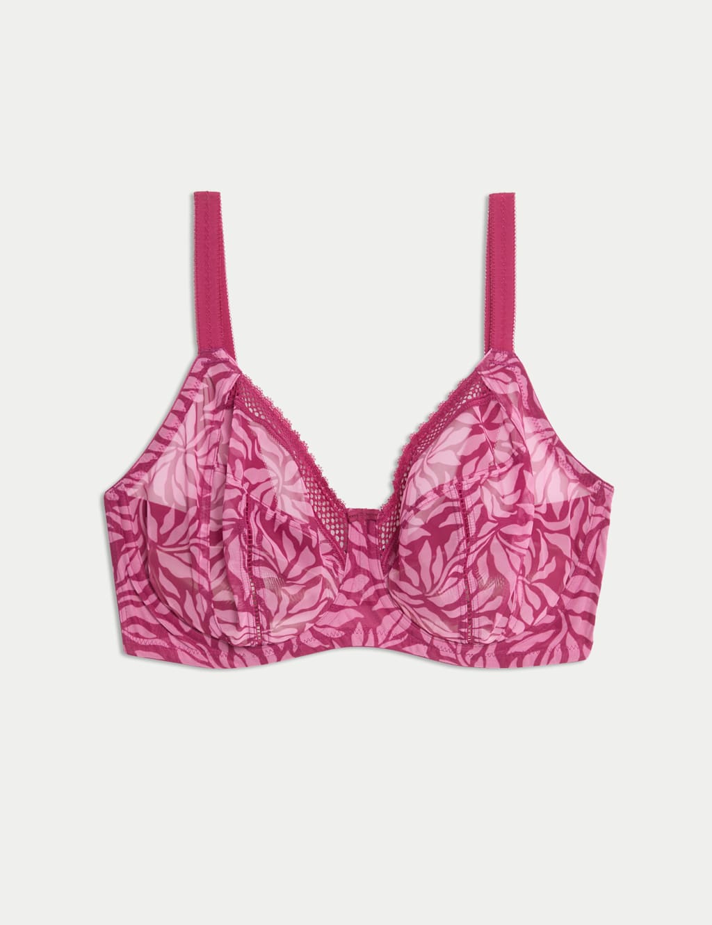 Mesh Wired Extra Support Bra F-J 2 of 8