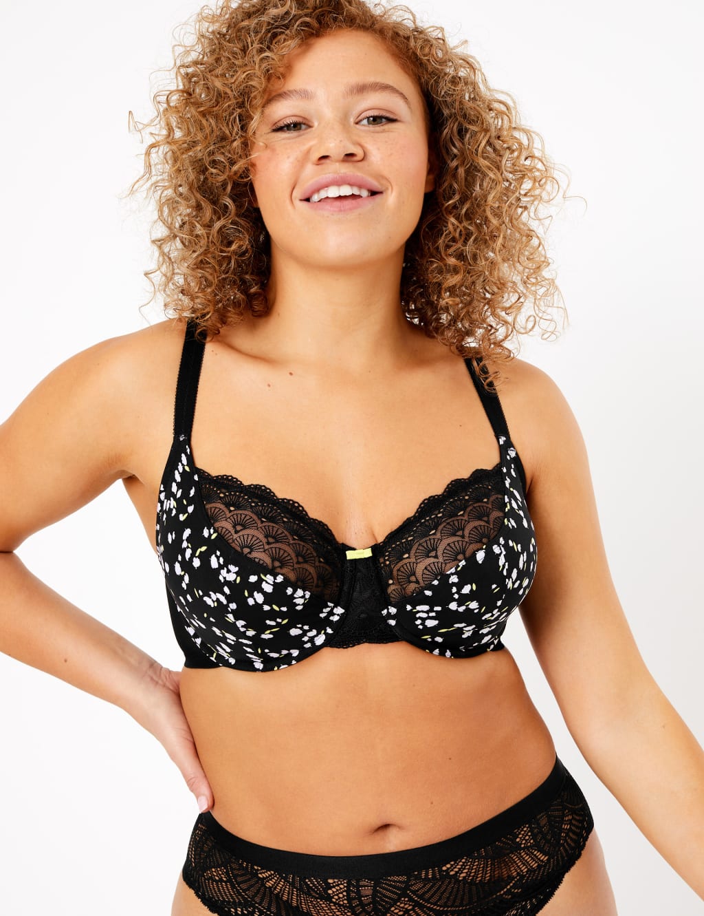 Embroidered Non-Padded Balcony Bra DD-GG 1 of 5