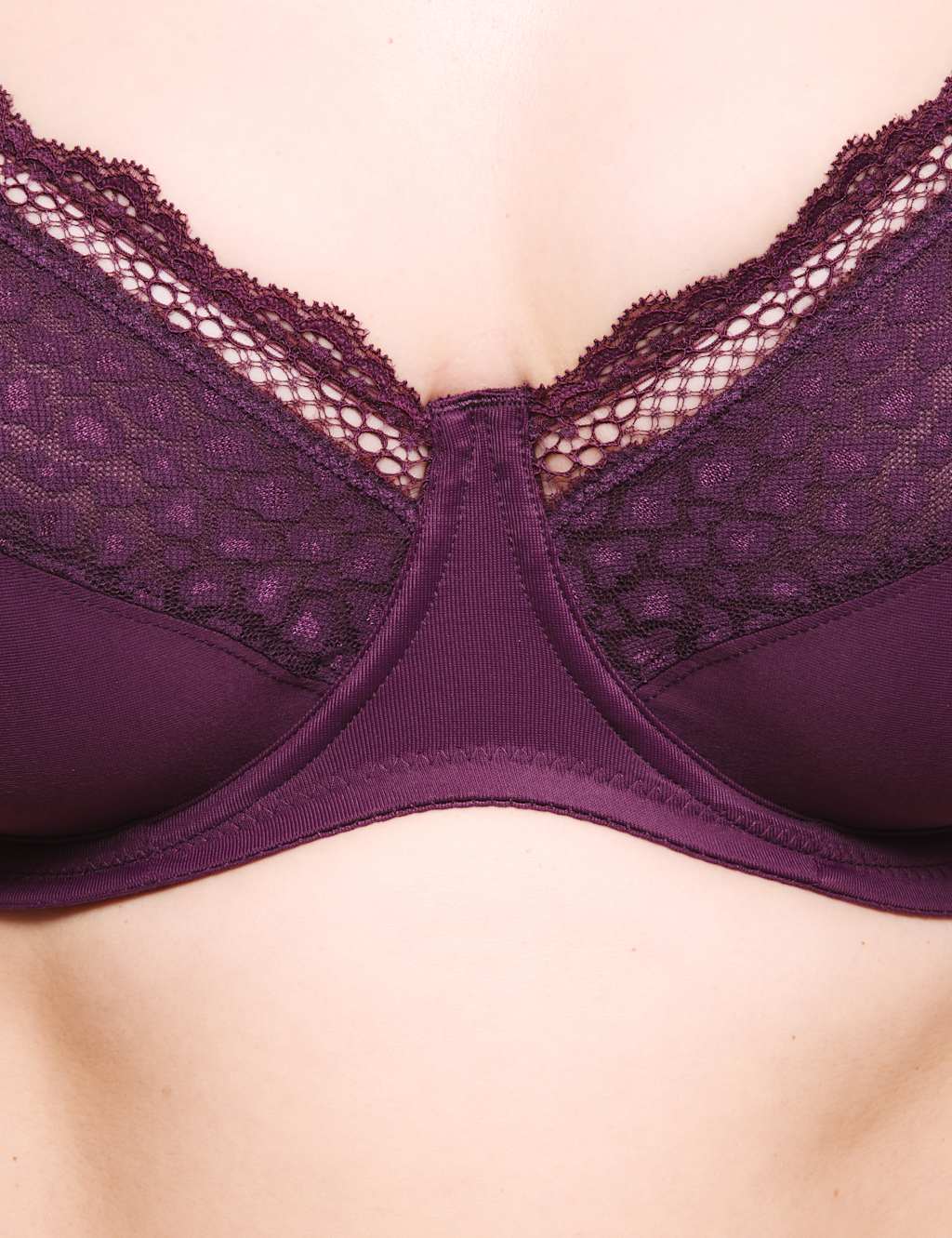 3pk Wired Full Cup Minimiser Bras C-H 3 of 6