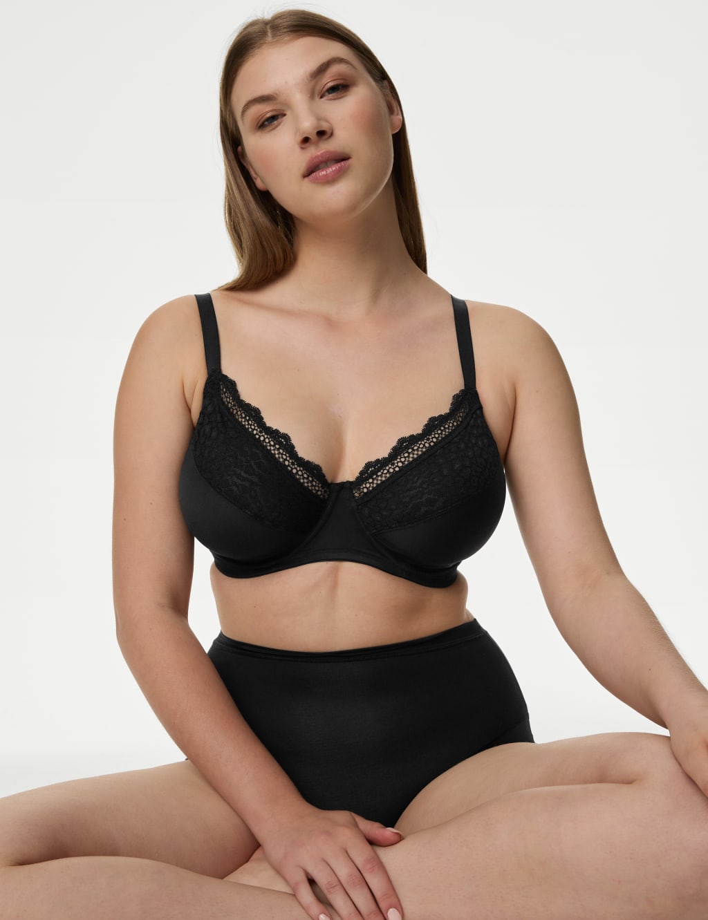 3pk Wired Full Cup Minimiser Bras C-H 2 of 6